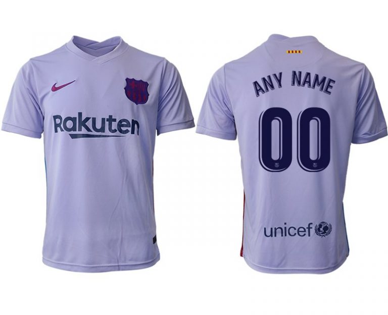 FC Barcelona Herren Auswärts Trikot 2021/22 Fußballtrikot lila/gelb-1