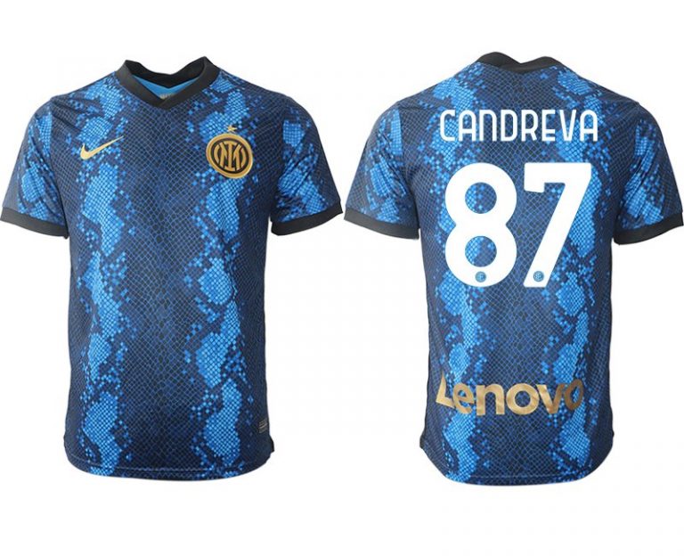 Antonio Candreva #87 Inter Milan Fußball Trikot Kurzarm Herren Heimtrikot