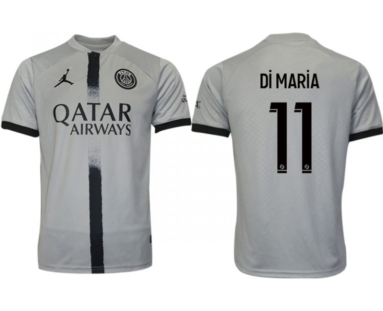 Fußballtrikot für Herren Paris Saint Germain PSG Auswärtstrikot 2022/23 Grau Di MARiA 11