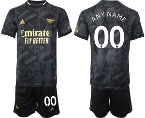 Kaufe Neue Fußballtrikots Arsenal Auswärtstrikot 2023 schwarz-goldene Selbst Gestalten
