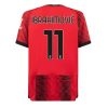 Günstig Herren Fußballtrikots AC Milan Heimtrikot 2023-24 Kurzarm Zlatan Ibrahimovic 11