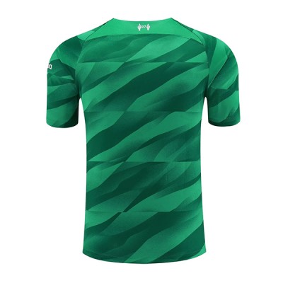Fußballtrikot für Herren Liverpool Torwart 3rd trikot 2023-24 grün Kurzarm-1