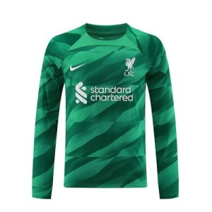 Fußballtrikot für Herren Liverpool Torwart 3rd trikot 2023-24 grün Langarm