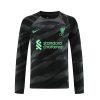 Fußballtrikot für Herren Liverpool Torwart Auswärtstrikot 2023-24 schwarz Langarm