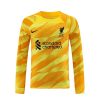 Fußballtrikot für Herren Liverpool Torwart Heimtrikot 2023-24 gelb Langarm