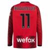 Herren Fußballtrikots AC Milan Heimtrikot 2023-24 Langarm mit Namen Zlatan Ibrahimović 11