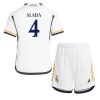 Kinder Heimtrikot Real Madrid 2023-24 Fußballtrikot Trikotsatz David Alaba 4