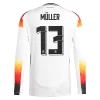 Herren DFB Deutschland EM 2024 Heimtrikot Euro 24 weiß Langarm Thomas Muller 13