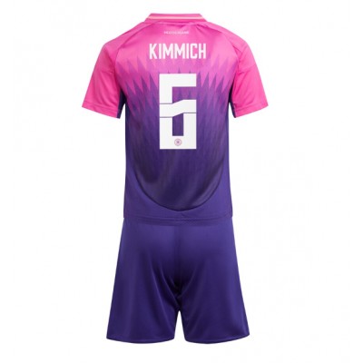 Günstige Fußballtrikots Kinder Deutschland DFB EM 2024 Auswärtstrikot trikotsatz Joshua Kimmich 6