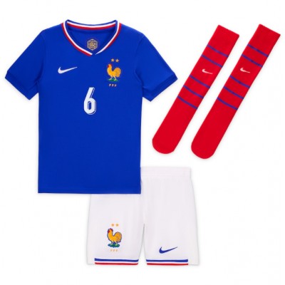 Kinder Frankreich Trikot EM 2024 Heimtrikot Trikotsatz Kit Eduardo Camavinga 6-1