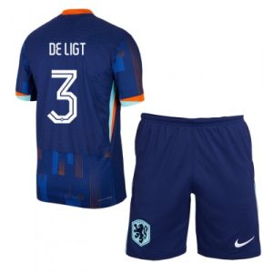 Kinder Niederlande UEFA Euro 2024 Auswärtstrikot Matthijs de Ligt 3