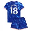 Chelsea Kinder Set Heimtrikot 2024-25 mit Aufdruck Christopher Nkunku 18