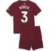 Kinder Fußballtrikot Kaufen Manchester City 24-25 Ausweich Trikotsatz Ruben Dias 3
