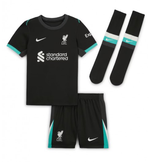 Liverpool 2024-25 Auswärts Trikotsatz Fußballtrikots für Kinder